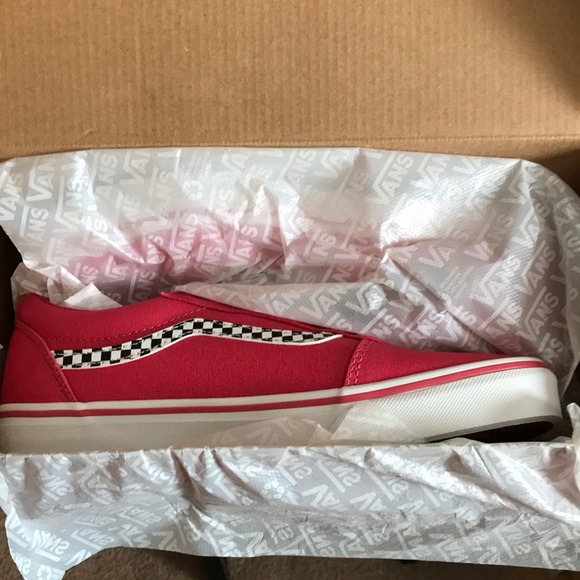 VANS Ward Girls Shoes Classic Side Checkered Stripe Size 6 - Picture 6 of 6